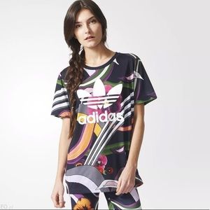 Adidas Limited Edition Pansy Trefoil Tee Shirt